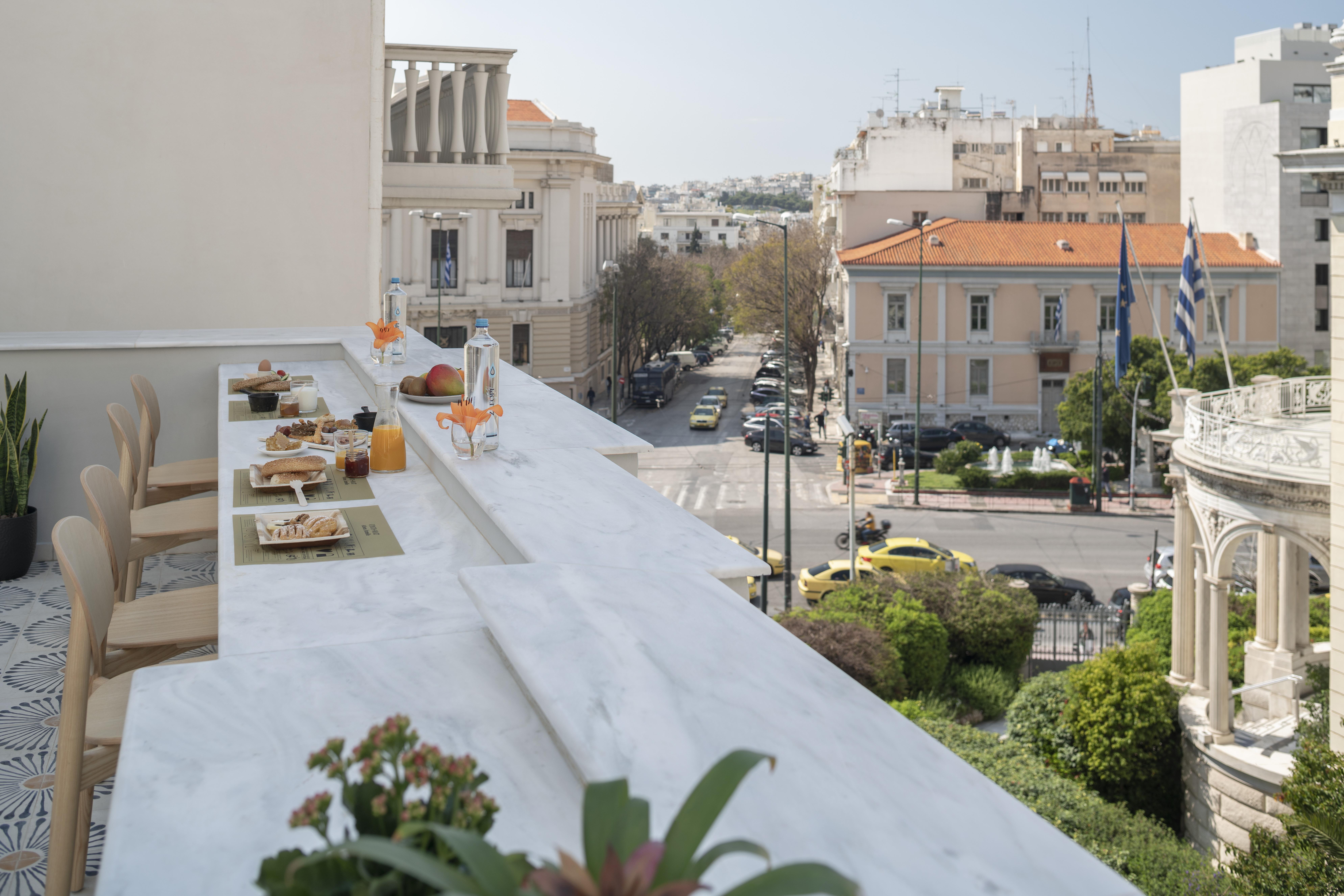 מלון Coco-Mat Athens Jumelle מראה חיצוני תמונה View from the balcony of the hotel